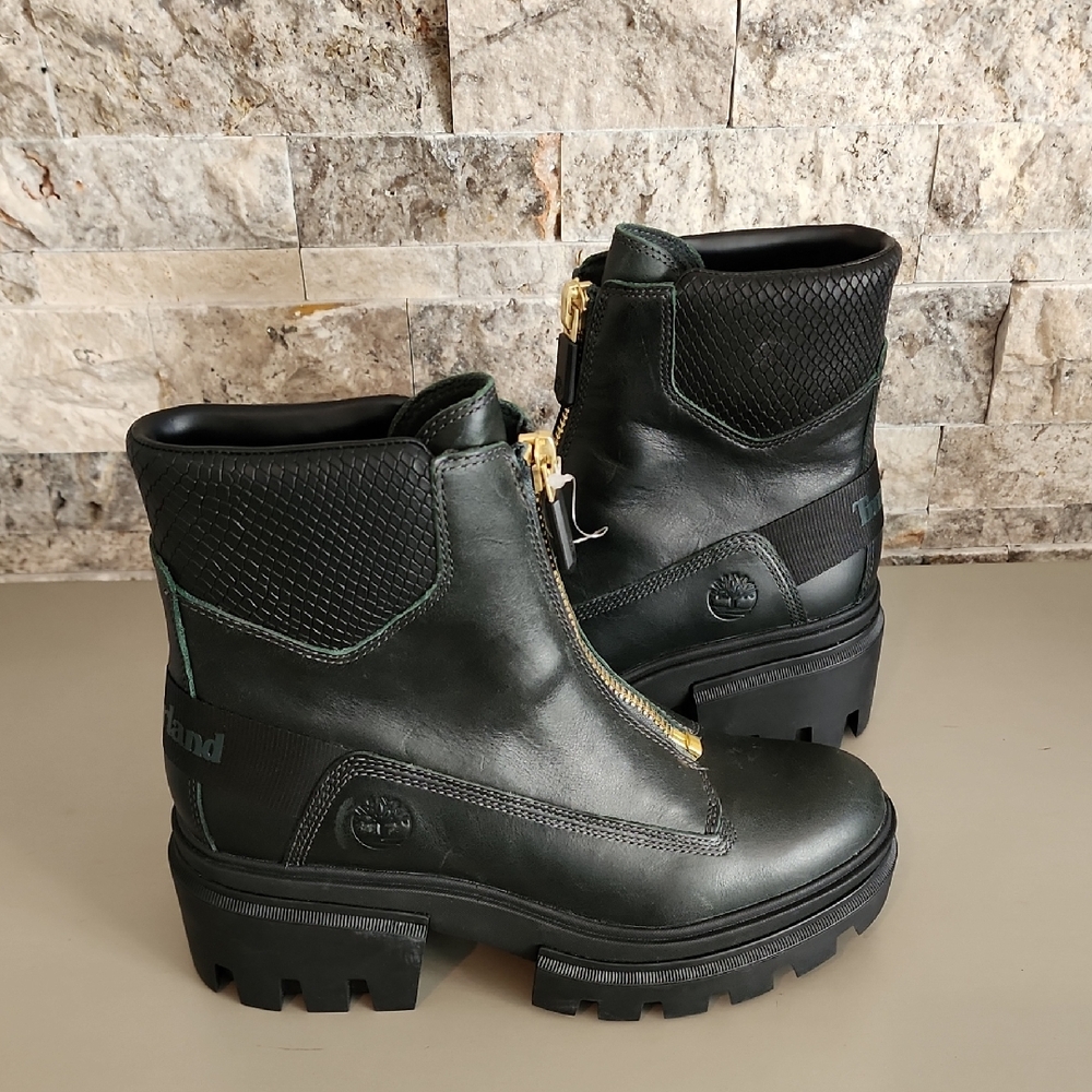 Timberland Black Leather Boots Brand New No Tag